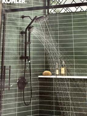 Kohler Hydrorail Matte Black 3-in-1 Multifunction Shower Column Kit